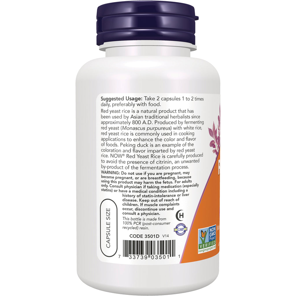 NWF089 | Back label of white supplement bottle showing suggested usage, warnings and barcode - Thumbnail