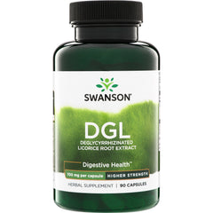 SWH296 | Swanson DGL deglycyrrhizinated licorice root extract, 700 mg per capsule, higher strength, 90 capsules