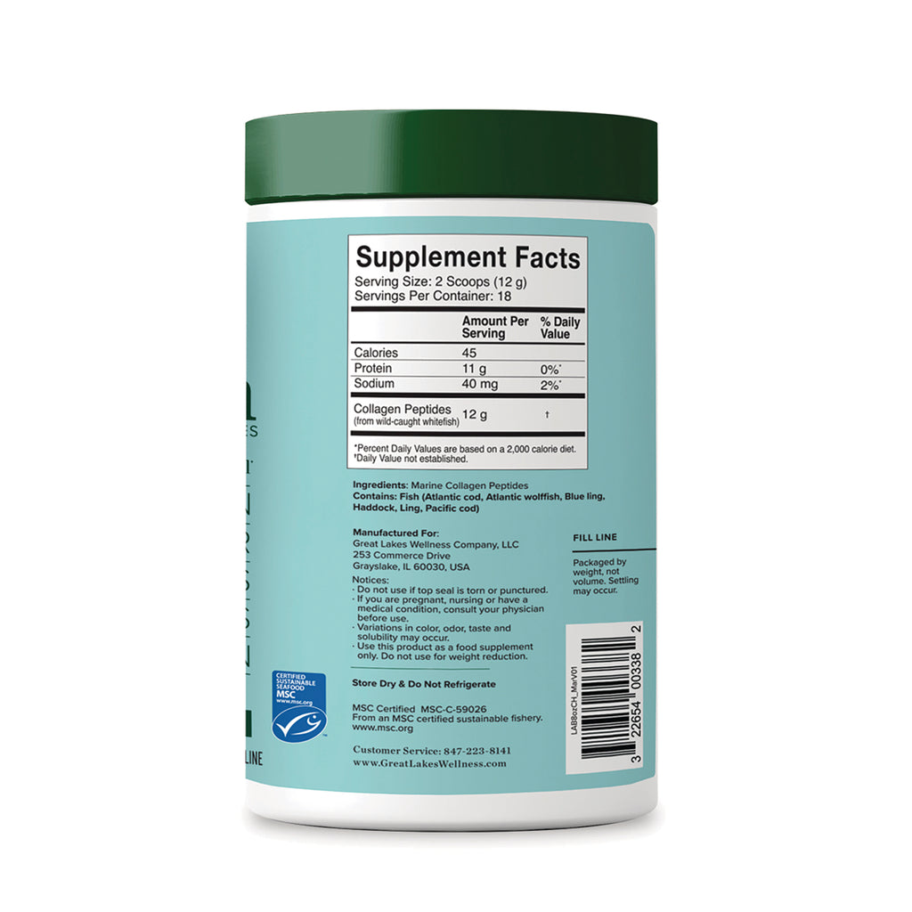 GLK012 | back of jar showing Supplement Facts panel, ingredients list and barcode - Thumbnail