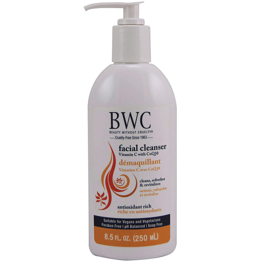 BWC113 | white pump bottle labeled BWC facial cleanser Vitamin C with CoQ10 8.5 FL OZ (250 mL) - Thumbnail