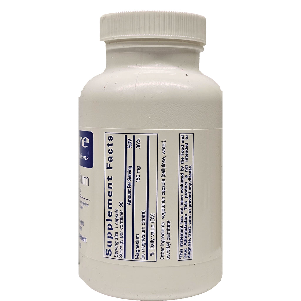 PRN040 | White supplement bottle back showing Supplement Facts nutrition panel and small ingredient text - Thumbnail