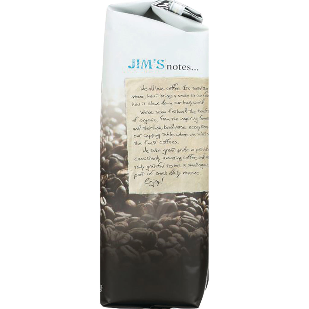 JOC003 | coffee bag showing roasted beans and a handwritten note labeled JIM'S notes, product infographic - Thumbnail