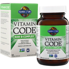 GLF102 | Garden of Life Vitamin Code Raw B-Complex dietary supplement, 60 vegan capsules