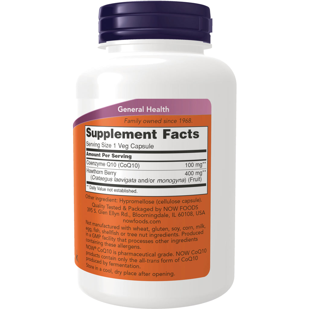 NWF1043 | Back of white supplement bottle showing Supplement Facts label, serving size, ingredients and warnings - Thumbnail