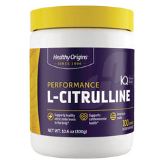 HRG202 | Healthy Origins Performance L-CITRULLINE supplement jar with yellow lid, 10.6 oz label