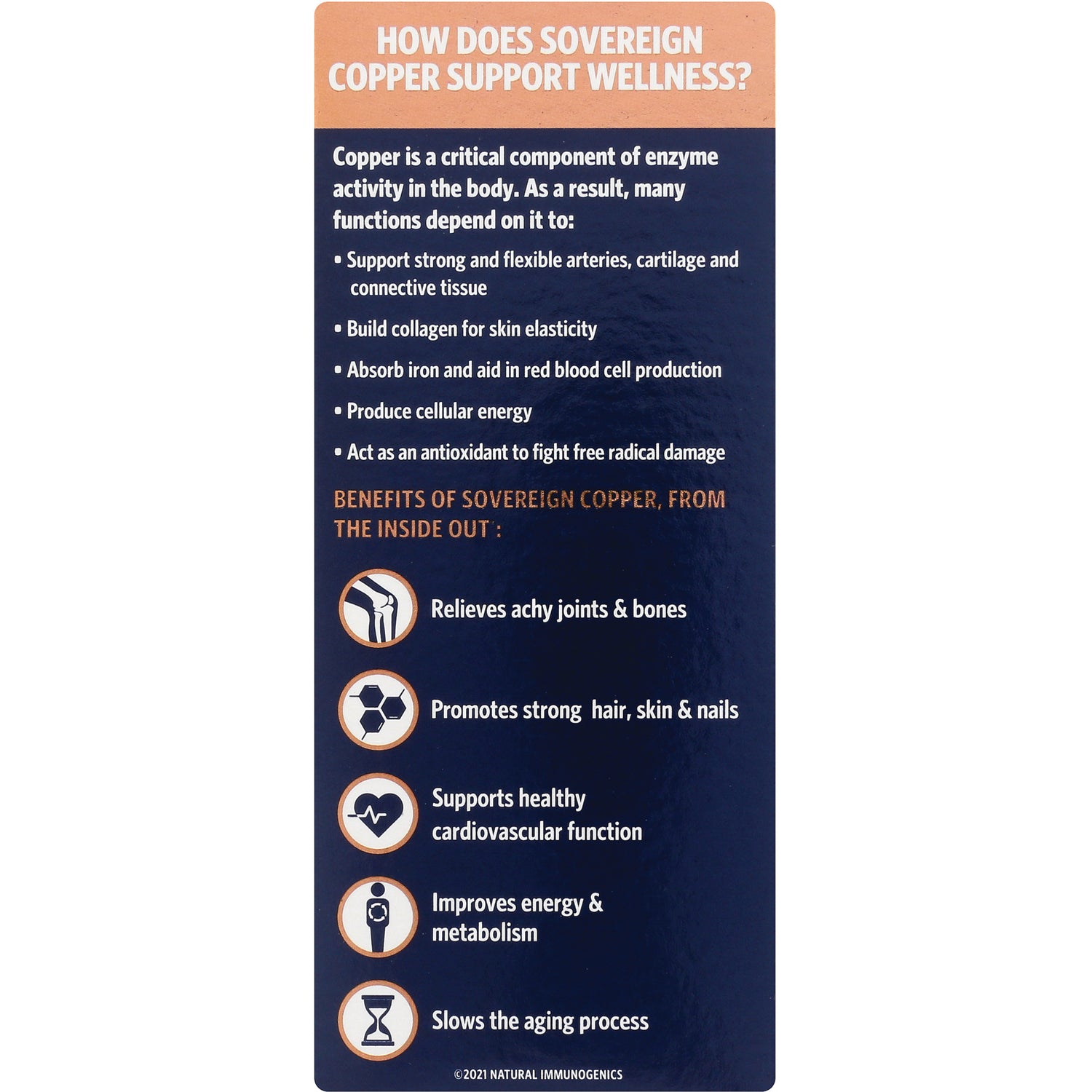 SSL012 | Sovereign Copper benefits: relieves achy joints, promotes hair/skin/nails, supports heart health, boosts energy