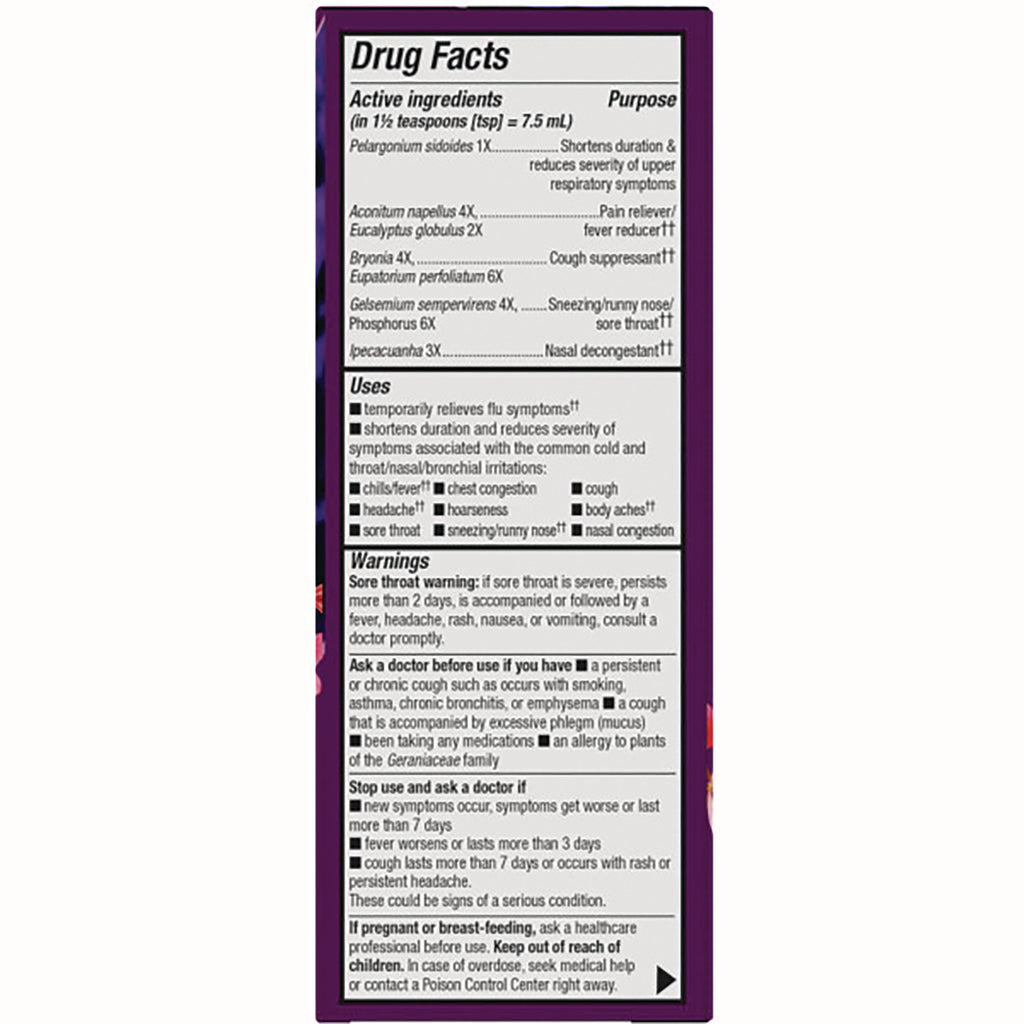 NW648 | back panel showing Drug Facts with active ingredients, uses and warnings text - Thumbnail