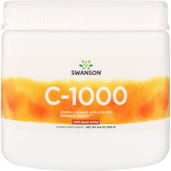 SW942 | Swanson C-1000 Vitamin C powder with rose hips, 1,000 mg per serving, 8.8 oz