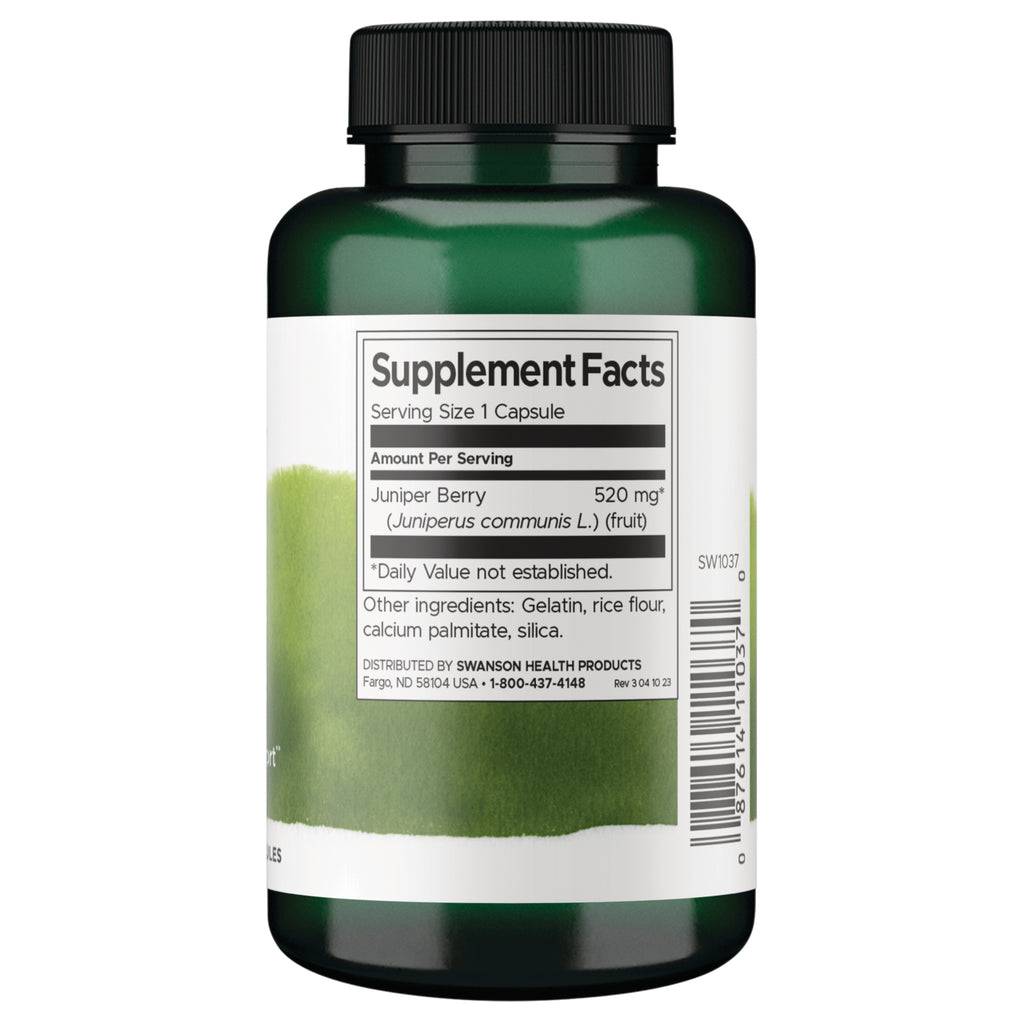 SW1037 | Back label with supplement facts and serving information - Thumbnail