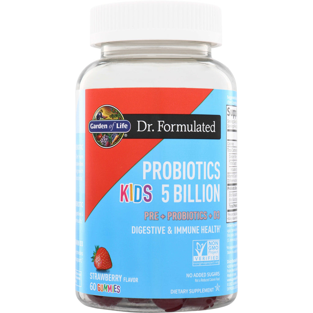 GLF368 | Garden of Life Dr. Formulated Probiotics Kids 5 Billion strawberry flavor, 60 gummies - Thumbnail
