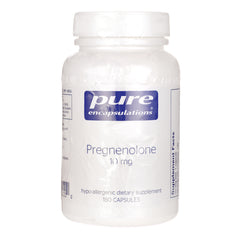 PRN110 | Pure Encapsulations Pregnenolone 10 mg white supplement bottle, 180 capsules