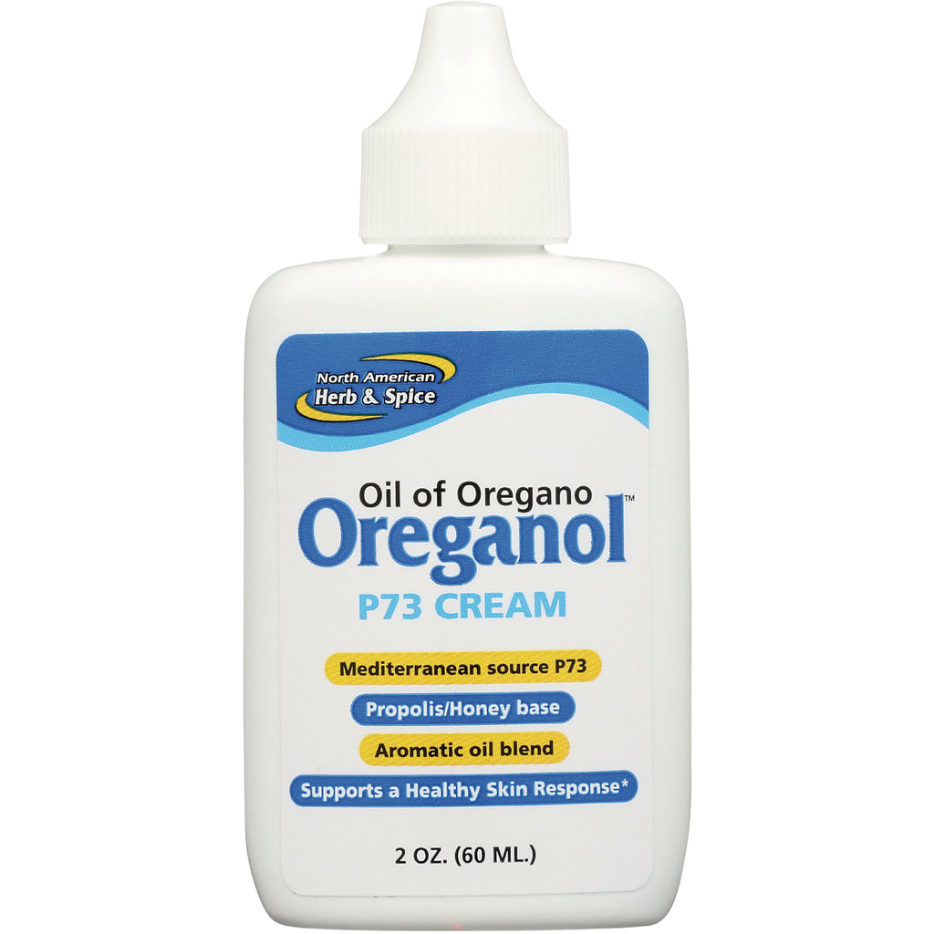 NHS007 | White 2 oz squeeze bottle of Oreganol P73 CREAM labeled Oil of Oregano - Thumbnail