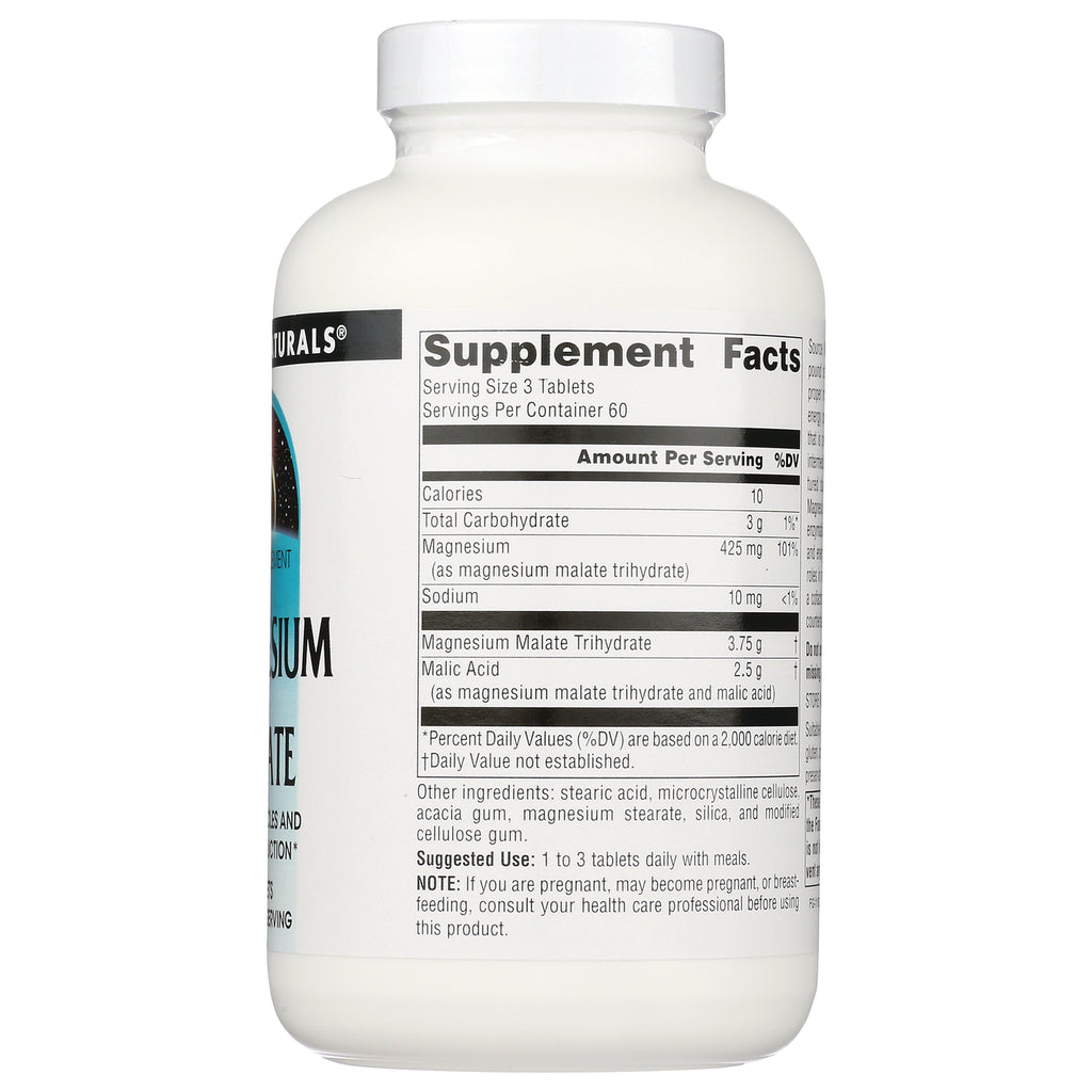SN120 | Back of white supplement bottle showing Supplement Facts panel and suggested use text - Thumbnail
