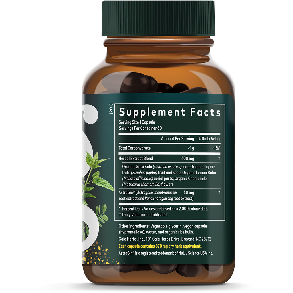 Supplement Facts and suggested use panel on green supplement box showing ingredients, serving size, and directions - Thumbnail
