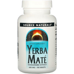 SN657 | Source Naturals Yerba Mat standardized extract, 600 mg, 90 tablets