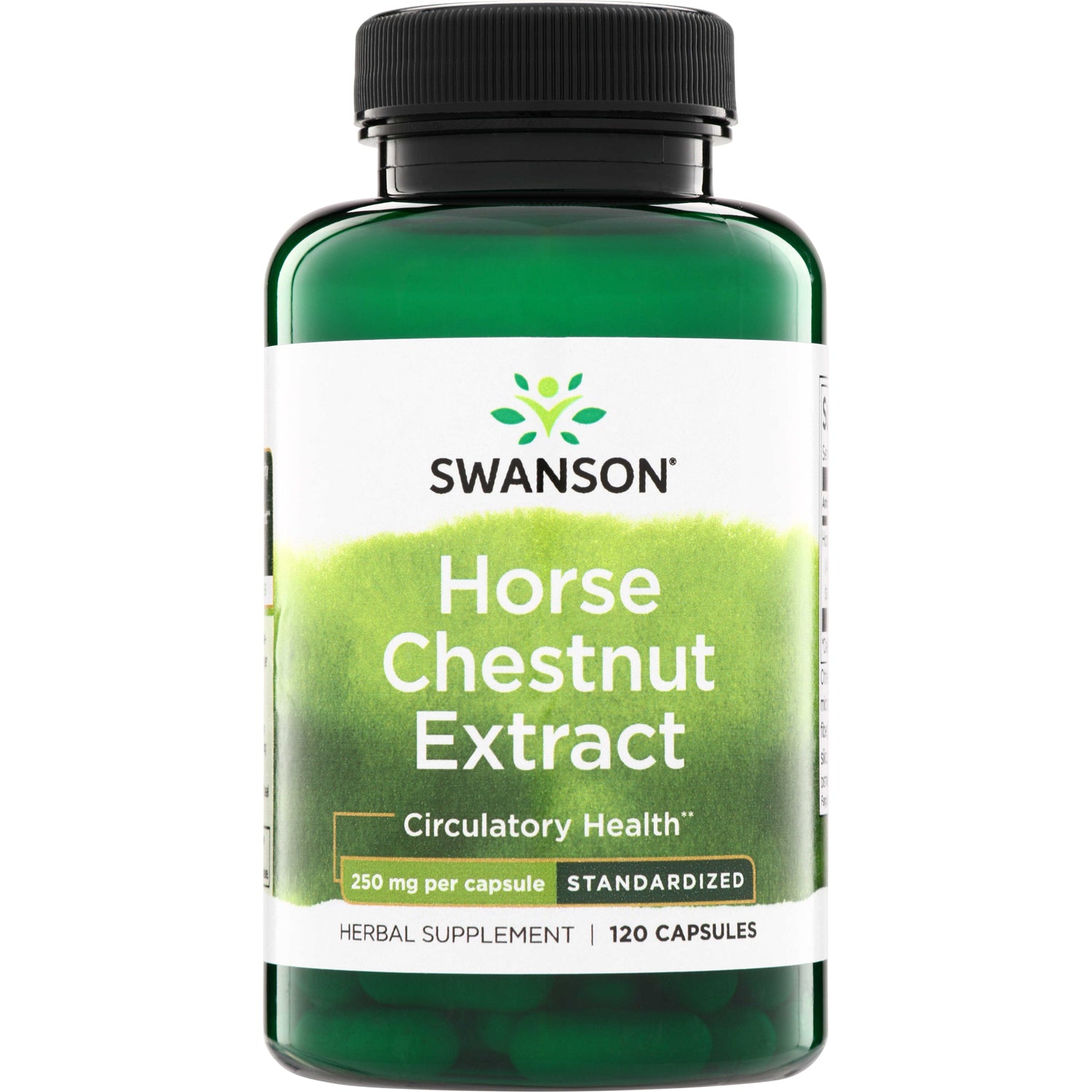 SWH210 | Swanson Horse Chestnut Extract supplement, Circulatory Health, 250 mg per capsule, standardized, 120 capsules