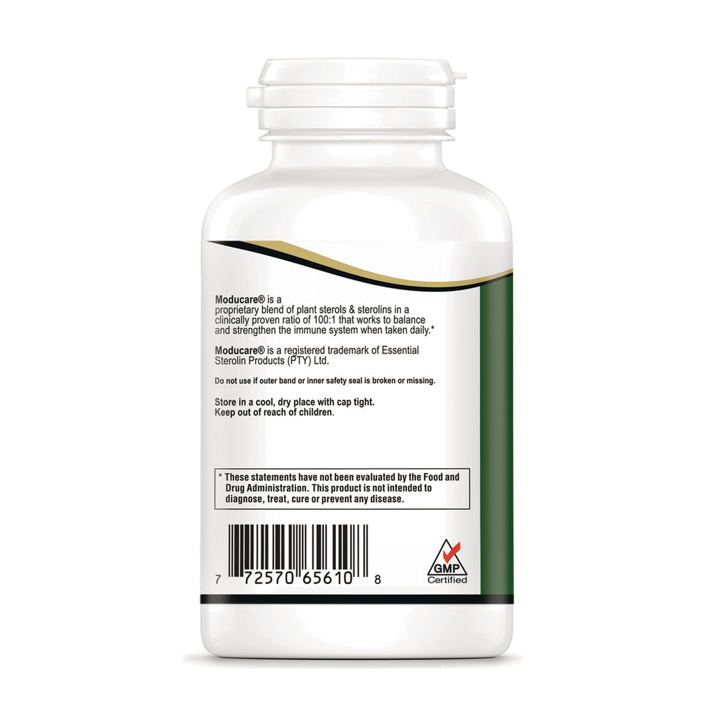 KY079 | Back of white supplement bottle showing label text, barcode, and GMP Certified logo - Thumbnail