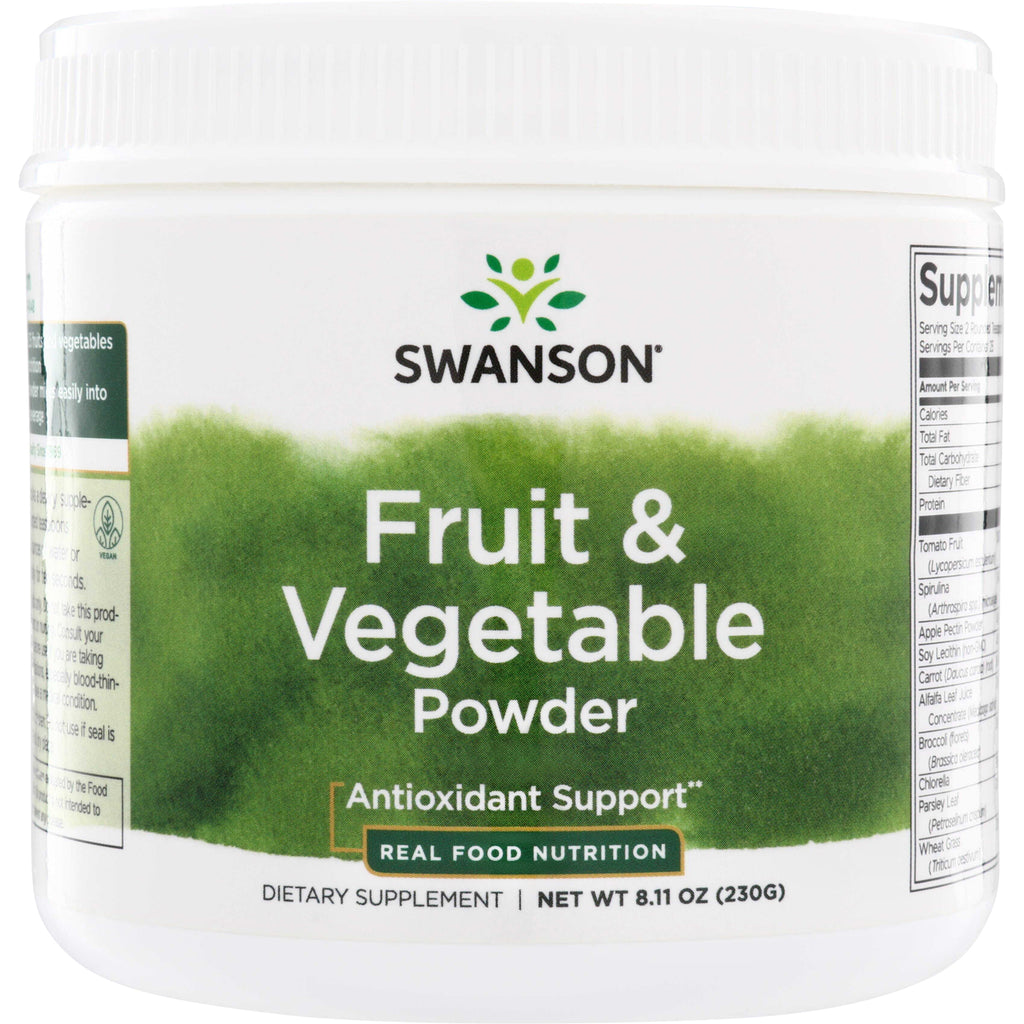 SWR060 | Swanson Fruit & Vegetable Powder, Antioxidant Support, 8.11 oz - Thumbnail