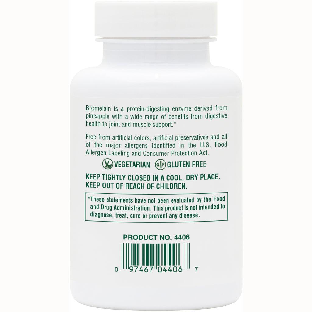 NTP101 | Back of white supplement bottle with storage instructions, vegetarian and gluten free icons, product no 4406 and barcode - Thumbnail