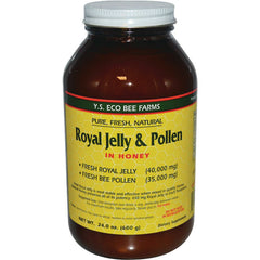 YS050 | Y.S. Eco Bee Farms Royal Jelly & Pollen in Honey, 24 oz jar