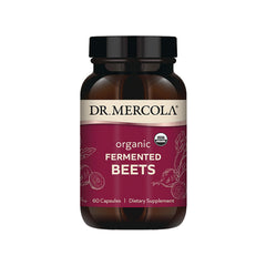 MRC106 | Dr. Mercola organic fermented beets dietary supplement bottle, 60 capsules