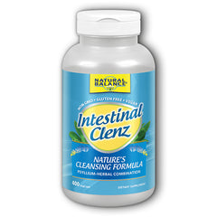 AGA003 | Natural Balance Intestinal Clenz supplement bottle, Nature's Cleansing Formula, 400 VegCaps
