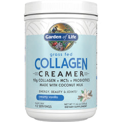 GLF307 | Garden of Life grass fed collagen creamer creamy vanilla front label
