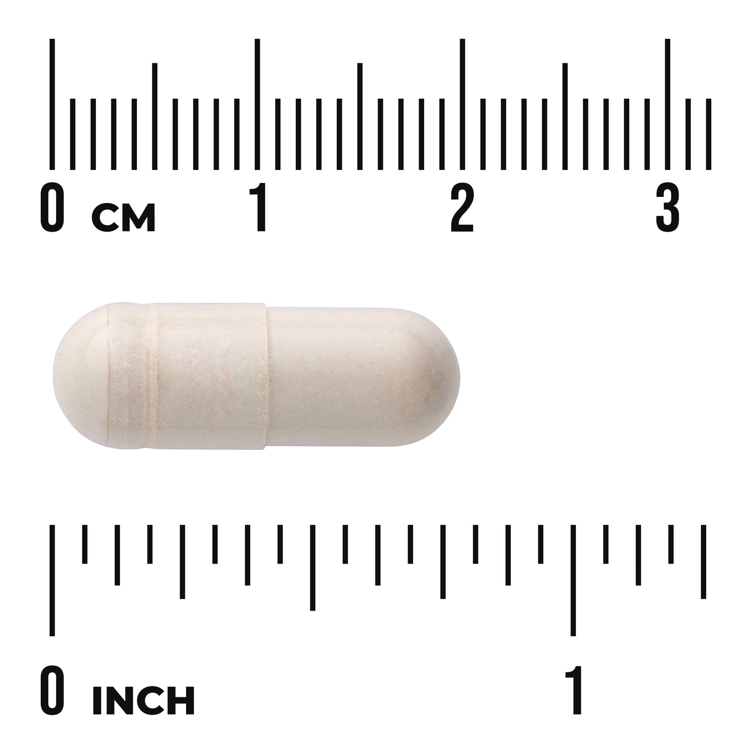 SWU770 | Capsule with size scale in centimeters and inches