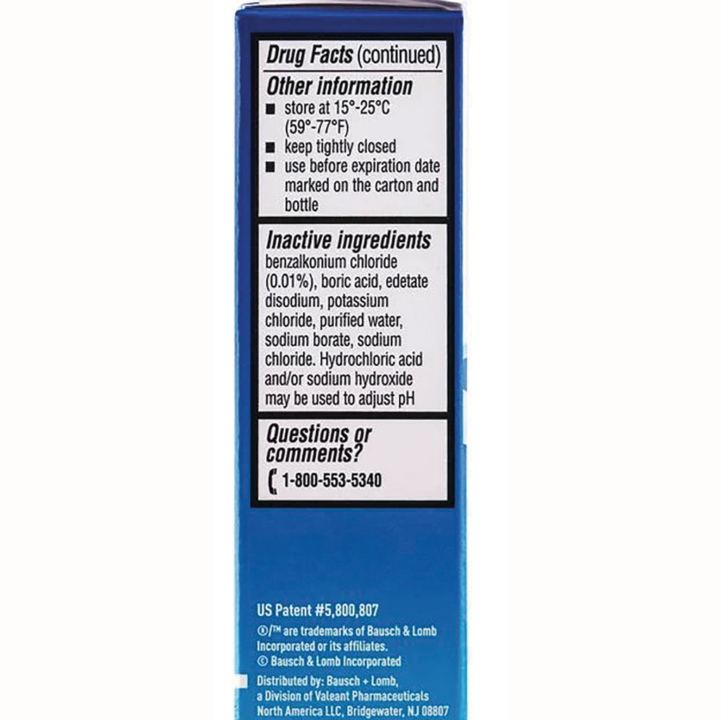 BNL002 | Back panel showing drug facts, inactive ingredients list and 1-800-553-5340 phone number - Thumbnail