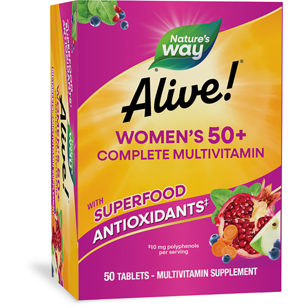 NW1014 | Nature's Way Alive! Women's 50+ Complete Multivitamin box 50 tablets with superfood antioxidants - Thumbnail