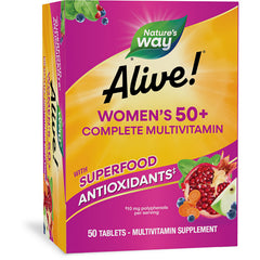 NW1014 | Nature's Way Alive! Women's 50+ Complete Multivitamin box 50 tablets with superfood antioxidants