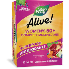 NW1014 | Nature's Way Alive! Women's 50+ Complete Multivitamin box 50 tablets with superfood antioxidants