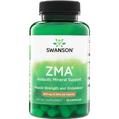 SWU1006 | Swanson ZMA anabolic mineral support, muscle strength and endurance, 800 mg per capsule, 90 capsules