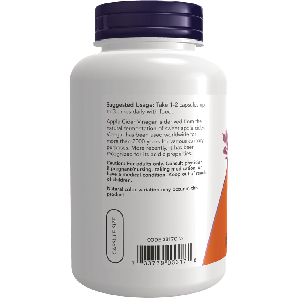 NWF526 | back label of white supplement bottle showing suggested usage, caution text and barcode - Thumbnail