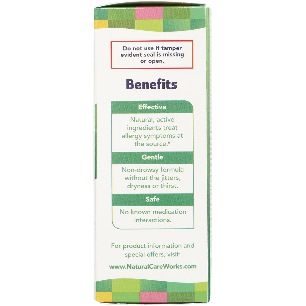 NTB040 | product side panel infographic listing Benefits: Effective, Gentle, Safe and www.NaturalCareWorks.com - Thumbnail