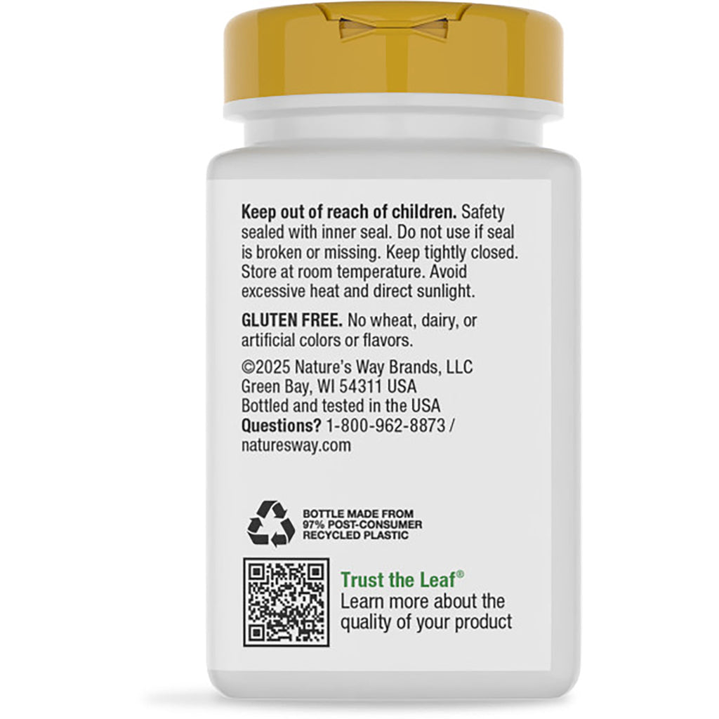 NW1048 | Back of brown supplement bottle label reading Supports Brain Health and Cellular Energy with bullet points and barcode - Thumbnail