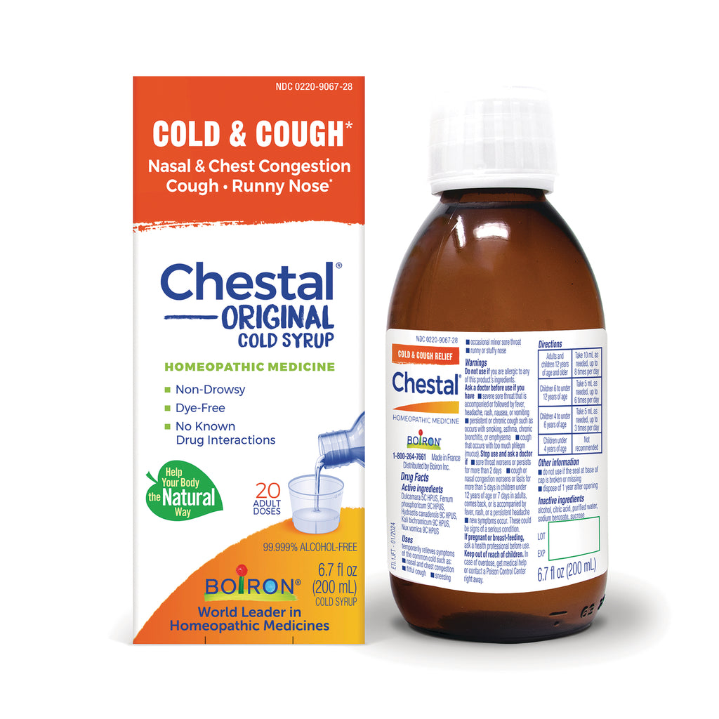 BRN136 | Chestal Original cold syrup box and bottle showing front packaging and label for cold and cough relief - Thumbnail