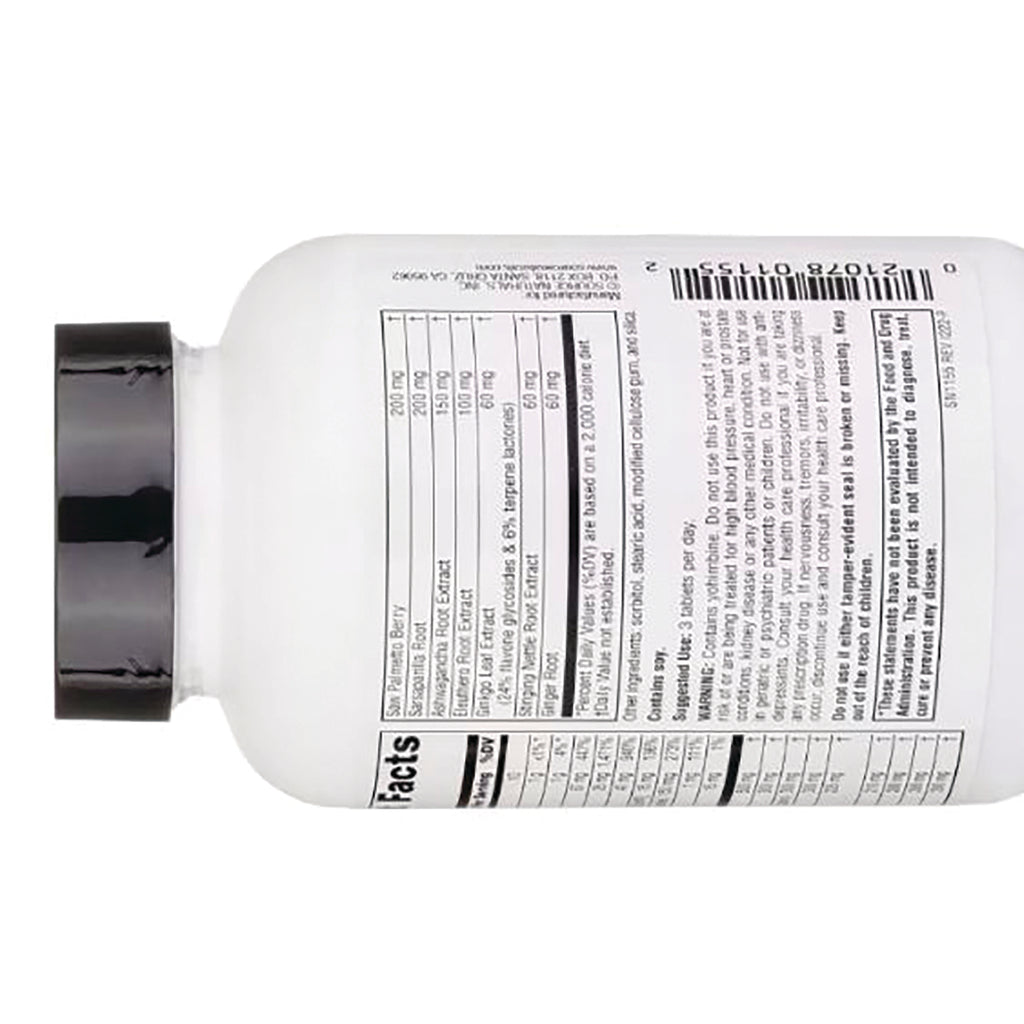 SN391 | Supplement bottle back label with Supplement Facts, directions, warnings, and barcode - Thumbnail