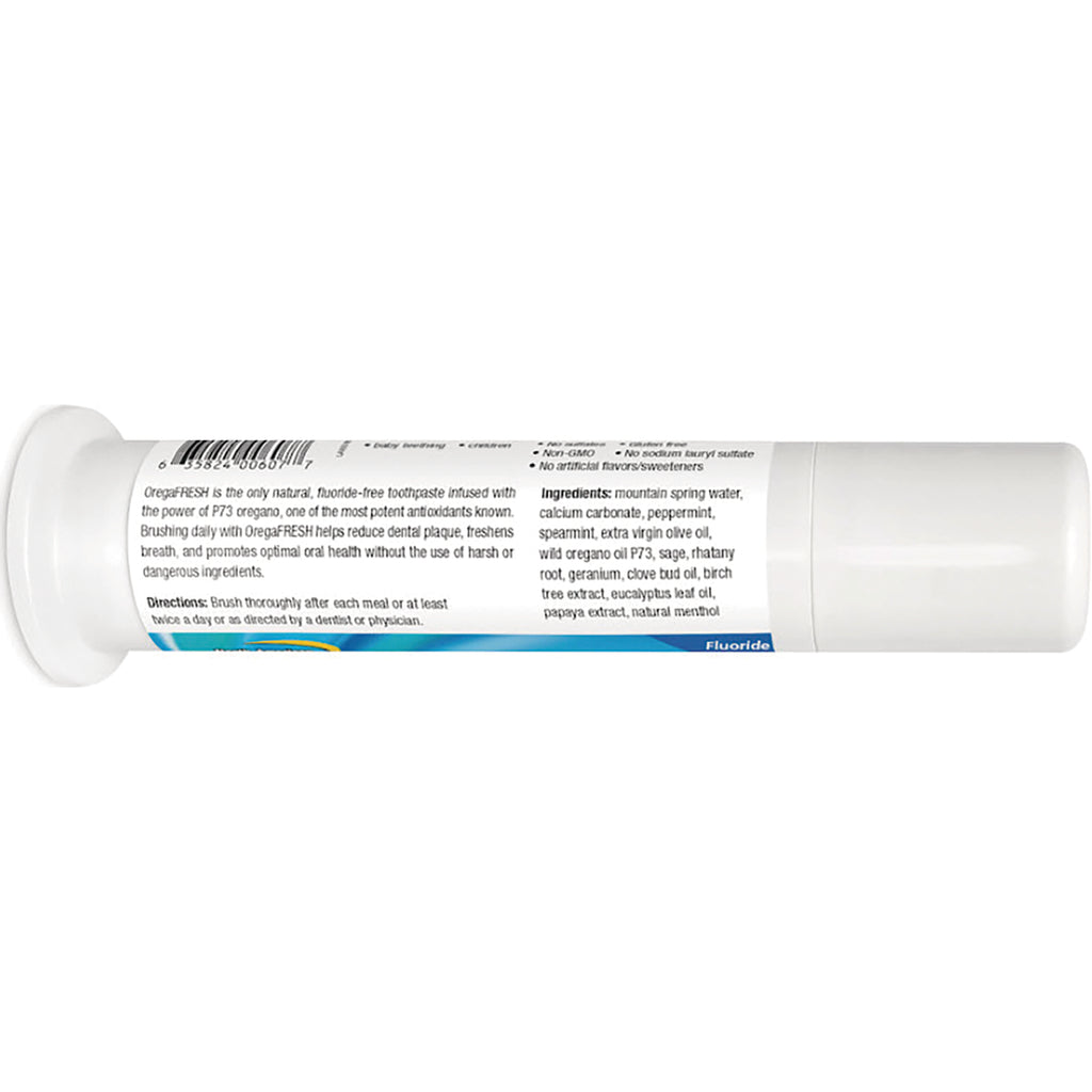 NHS080 | back label of toothpaste tube showing ingredients, directions, and barcode - Thumbnail