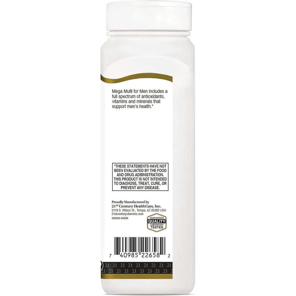CNT100 | back label of white supplement bottle with FDA disclaimer, barcode, and manufacturer information - Thumbnail