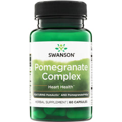 SWH266 | Swanson Pomegranate Complex bottle, Heart Health, herbal supplement, 60 capsules