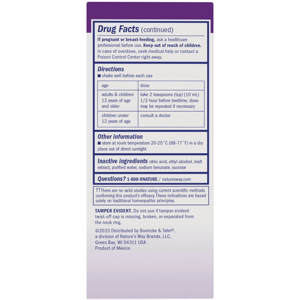 BRK009 | back panel showing Drug Facts, directions, inactive ingredients, tamper evident and distributor information - Thumbnail