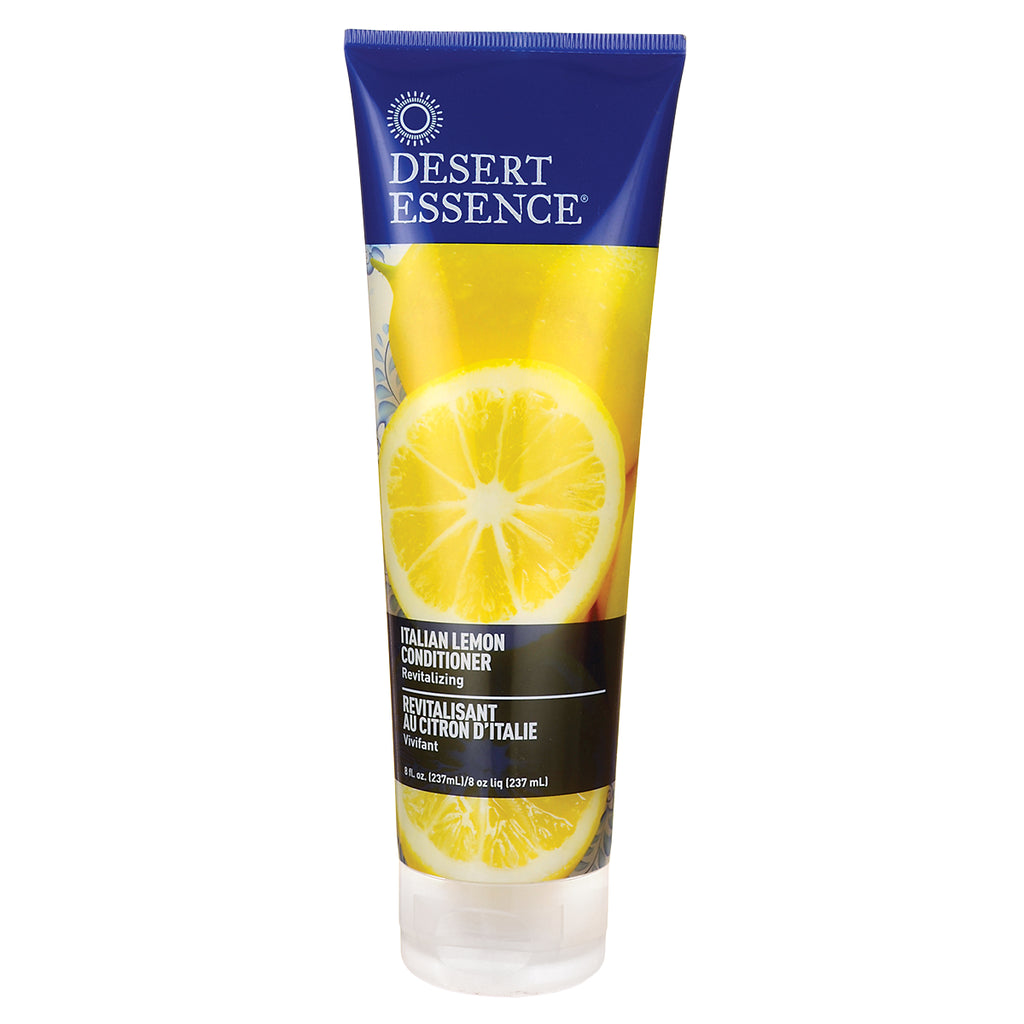 Desert Essence Italian Lemon conditioner tube labeled DESERT ESSENCE with lemon slice graphic - Thumbnail