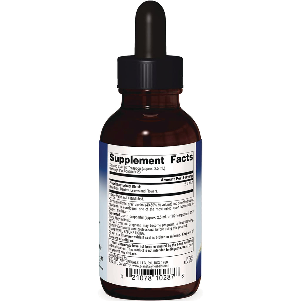 PF193 | Back of brown dropper bottle showing Supplement Facts label and barcode - Thumbnail