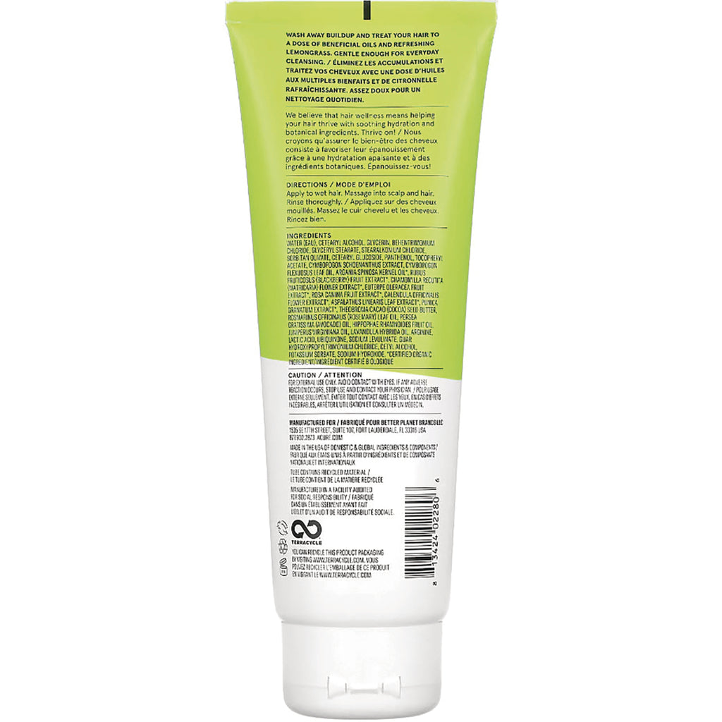ACR099 | Back of green hair product tube with directions, ingredients, caution text, and barcode - Thumbnail