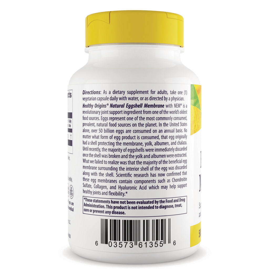 HRG203 | Back label of supplement bottle showing directions, product information text and barcode - Thumbnail