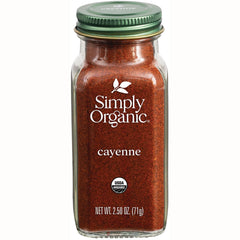 SMP080 | Simply Organic Cayenne, USDA Organic, 2.50 oz (71g)