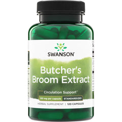 SWH012 | Swanson Butcher's Broom Extract, Circulation Support, 150 mg per capsule, standardized, 120 capsules