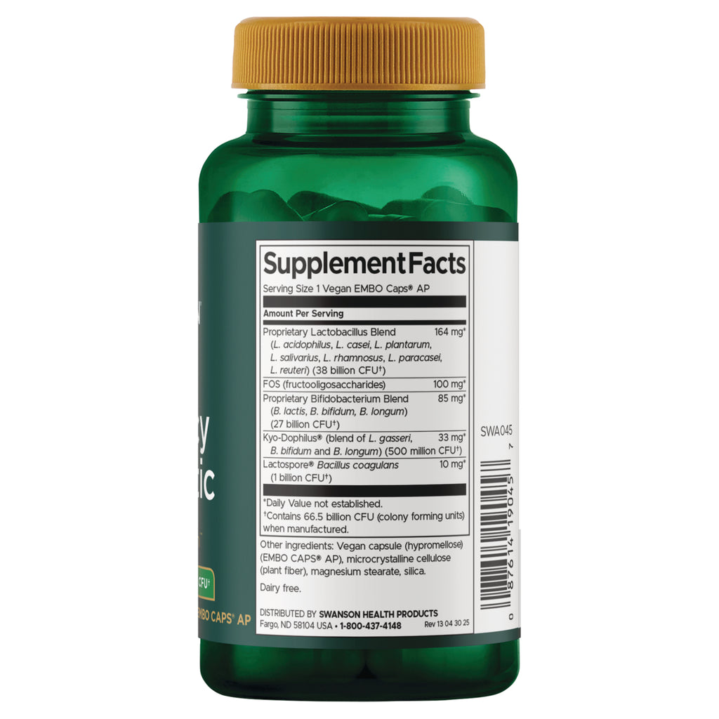 SWA045 | Back label with Supplement Facts - Thumbnail