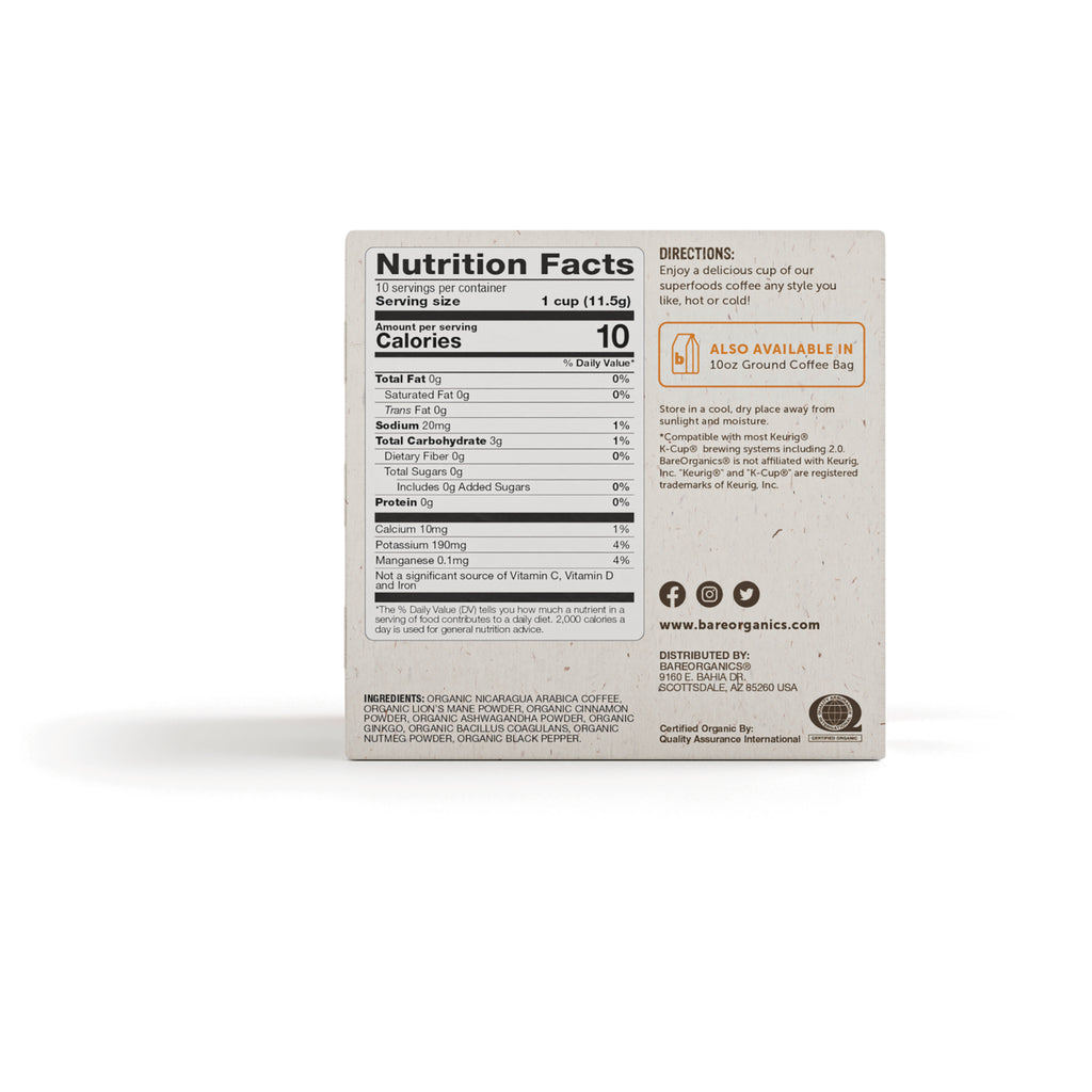 BOR016 | Back of product box showing Nutrition Facts panel, directions, ingredients, and brand website - Thumbnail